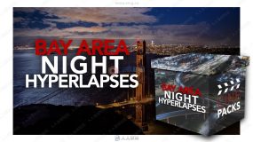 大湾区旧金山夜景4K高清视频素材合集