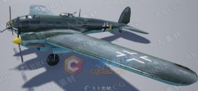 二战德国轰炸机战机飞机高质量3D模型