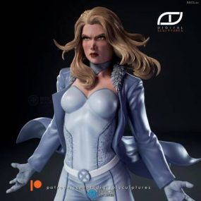 白皇后《X战警》漫威动漫角色雕刻手办3D打印模型