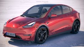 特斯拉Tesla Model Y 2021真实汽车高质量3D模型
