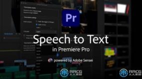 Adobe Speech to Text 2024视频对话自动添加字幕Premiere Pro插件V12.0版