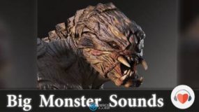 105组大型怪兽配音音效库虚幻引擎UE游戏素材