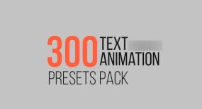 Text Animation Presets Pack-300个现代弹跳飘散文字标题动画 AE预设