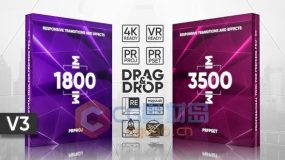 【PR模板预设】5300种视频转场过渡视觉特效调色豪华PR预设包 V3 + 使用教程
