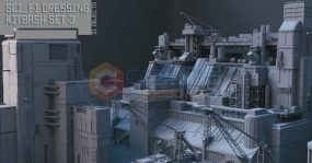CGTrader – Scifi dressing kitbash set 3 Low-poly 3D model by digiwerk