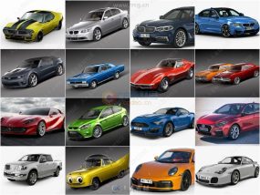 高精度经典品牌汽车3D模型合集