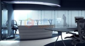 70组高品质办公桌子椅子前台柜子相关3D模型合集 Evermotion Archmodels第89季