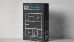 Kitchen Cabinet Generator厨房模型自动创建3dsmax脚本V4.0版
