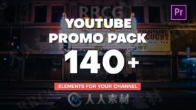 140组YouTube视频包切换版式展示动画PR模板
