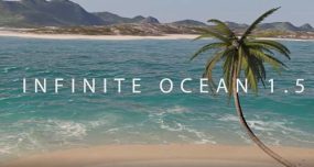 三维真实无限海洋动画C4D插件/C4D预设Infinite Ocean 1.5.4