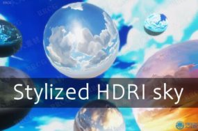 28组卡通风格HDRI天空高清纹理贴图合集