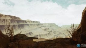 干旱主题岩石植被地形沙漠环境Unreal Engine游戏素材资源