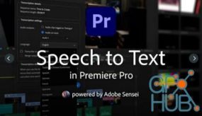 Adobe Speech to Text视频对话自动添加字幕Premiere Pro插件