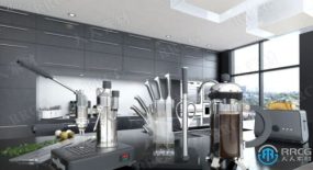 44组高品质厨房用具餐具3D模型合集 Evermotion Archmodels第145季