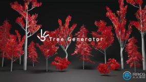 Tree Generator Setup树木树叶制作节点式Blender插件V02版