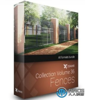 30组高品质栅栏护栏篱笆3D模型合集