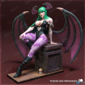《恶魔战士》莫莉卡·安斯兰特游戏角色雕塑3D打印模型