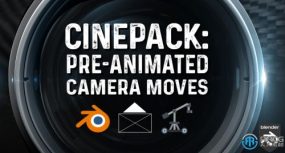 Cinepack预制动画摄像机动作预设Blender插件