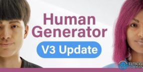 Human Generator人物角色生成器Blender插件V3.0.4版