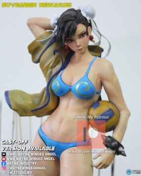 沙滩排球春丽街头霸王游戏角色雕刻3D打印模型