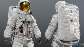 美国宇航局NASA阿波罗11号太空宇航服高精度3D模型
