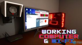 工作计算机电脑和Wi-Fi系统模拟Unreal Engine游戏素材资源
