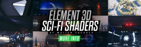 E3D超强材质包 VFXER Element 3D Materials Bundle 金属材质+运动设计