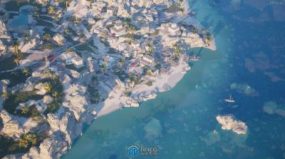 希腊岛神庙村庄等环境场景UE游戏素材