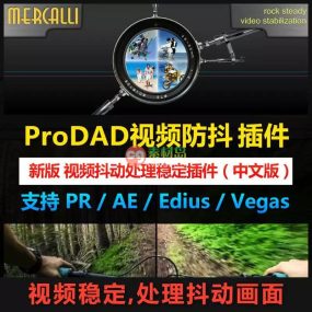 最强AE/PR视频增稳防抖插件 ProDAD Mercalli 4.0