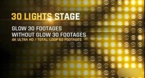 【视频素材】30个舞台灯光闪烁背景VJ循环视频素材