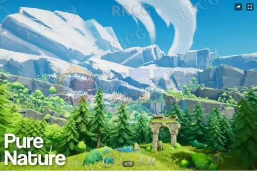 纯自然不同季节森林3D环境场景Unity游戏素材资源