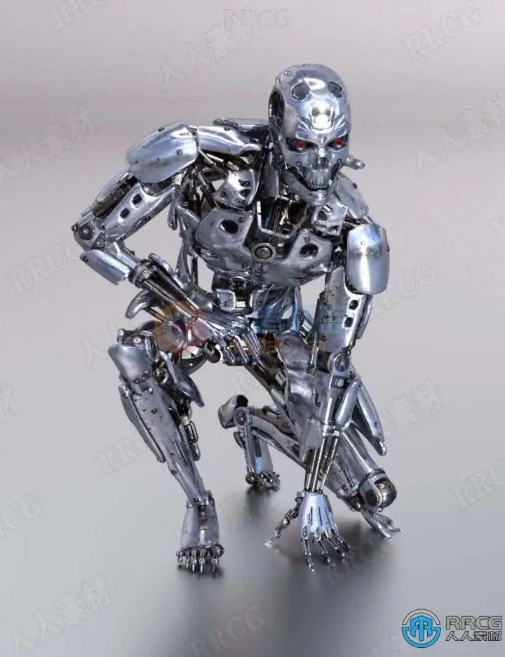 钢铁机器人角色结构材质贴图3D模型合集 -1