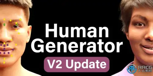 Human Generator人物角色生成器Blender插件V2.0版