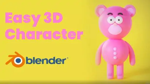 【中文字幕】Blender 3D卡通熊角色完整实例制作视频教程
