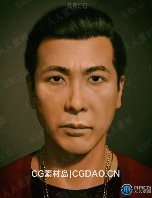 亚洲中年男性高清强壮角色3D模型合集