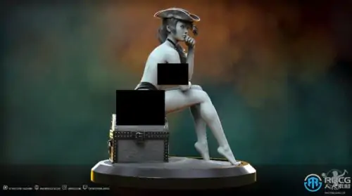 女海盗安妮·波妮角色3D打印模型