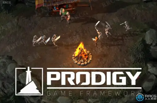 Prodigy俯视角射击游戏框架Unity游戏素材资源