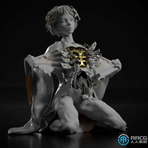 攻壳机动队动漫角色雕塑3D打印模型
