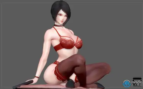艾达王性感内衣生化危机游戏角色雕塑3D打印模型
