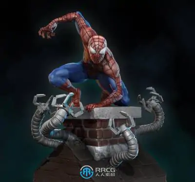蜘蛛侠2020漫威动漫角色雕塑雕刻3D模型